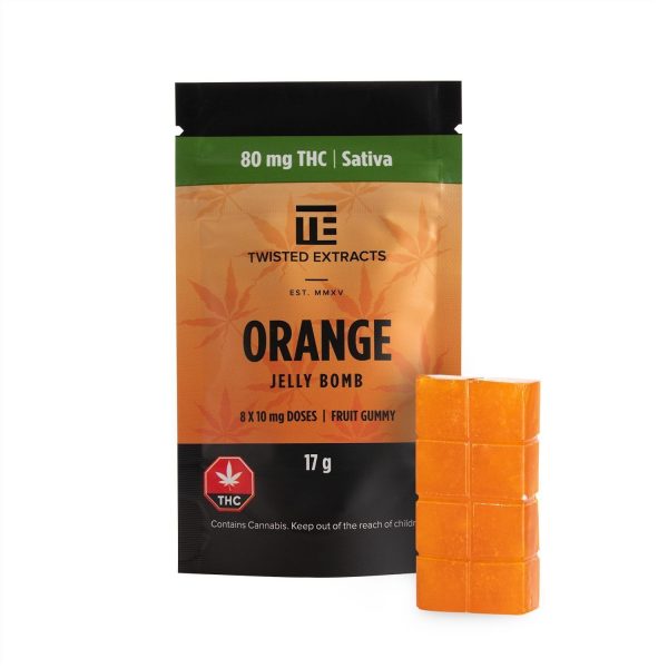 Orange Jelly Bomb (80mg THC) Serene Farms Online Dispensary