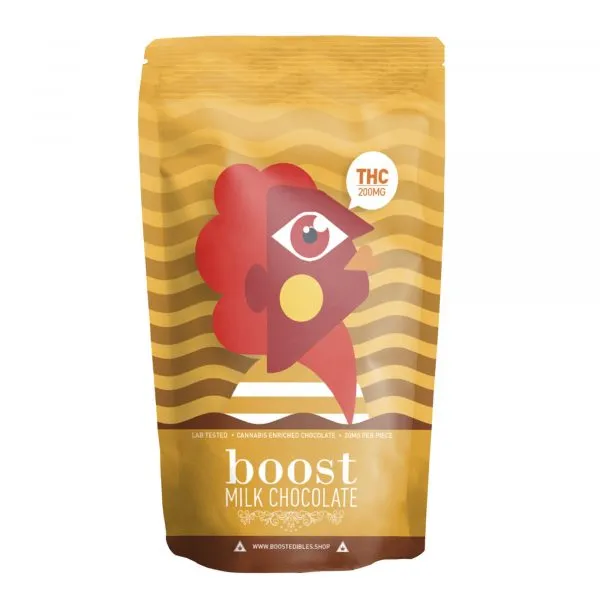 Boost Milk Chocolate Pack - THC 200mg (5 Bars)