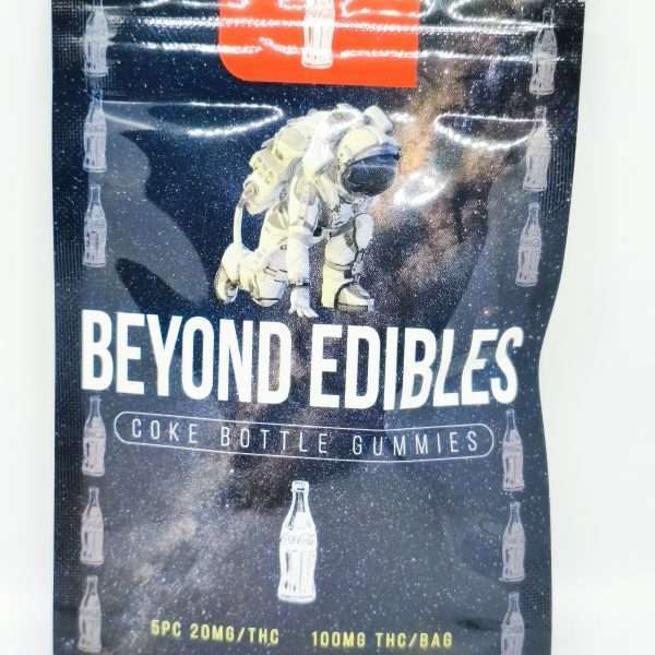 Beyond Edibles Coke Bottle gummies bag